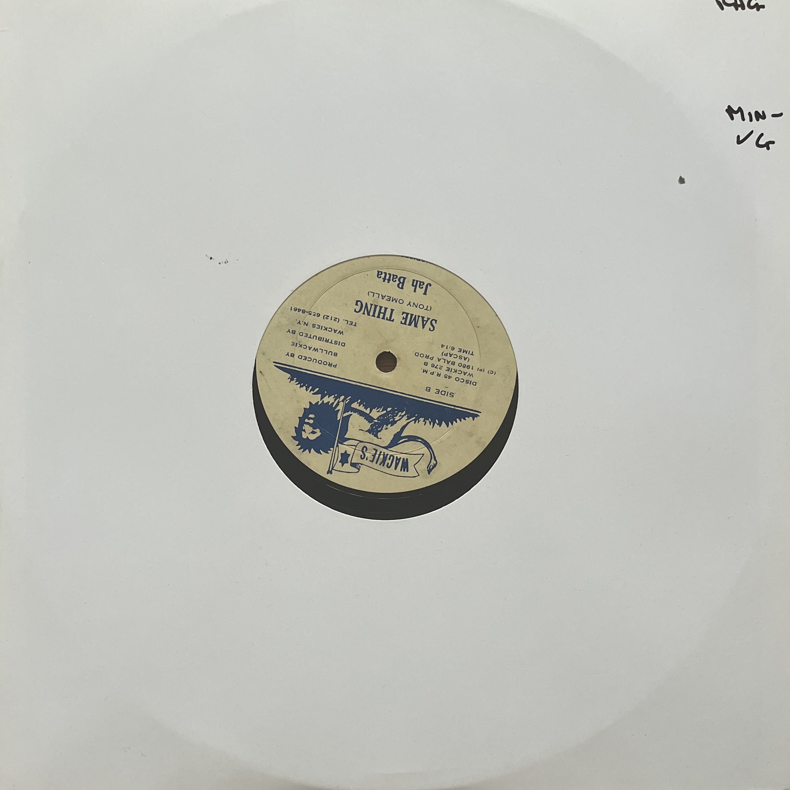 Sugar Minott – Same Thing It Took