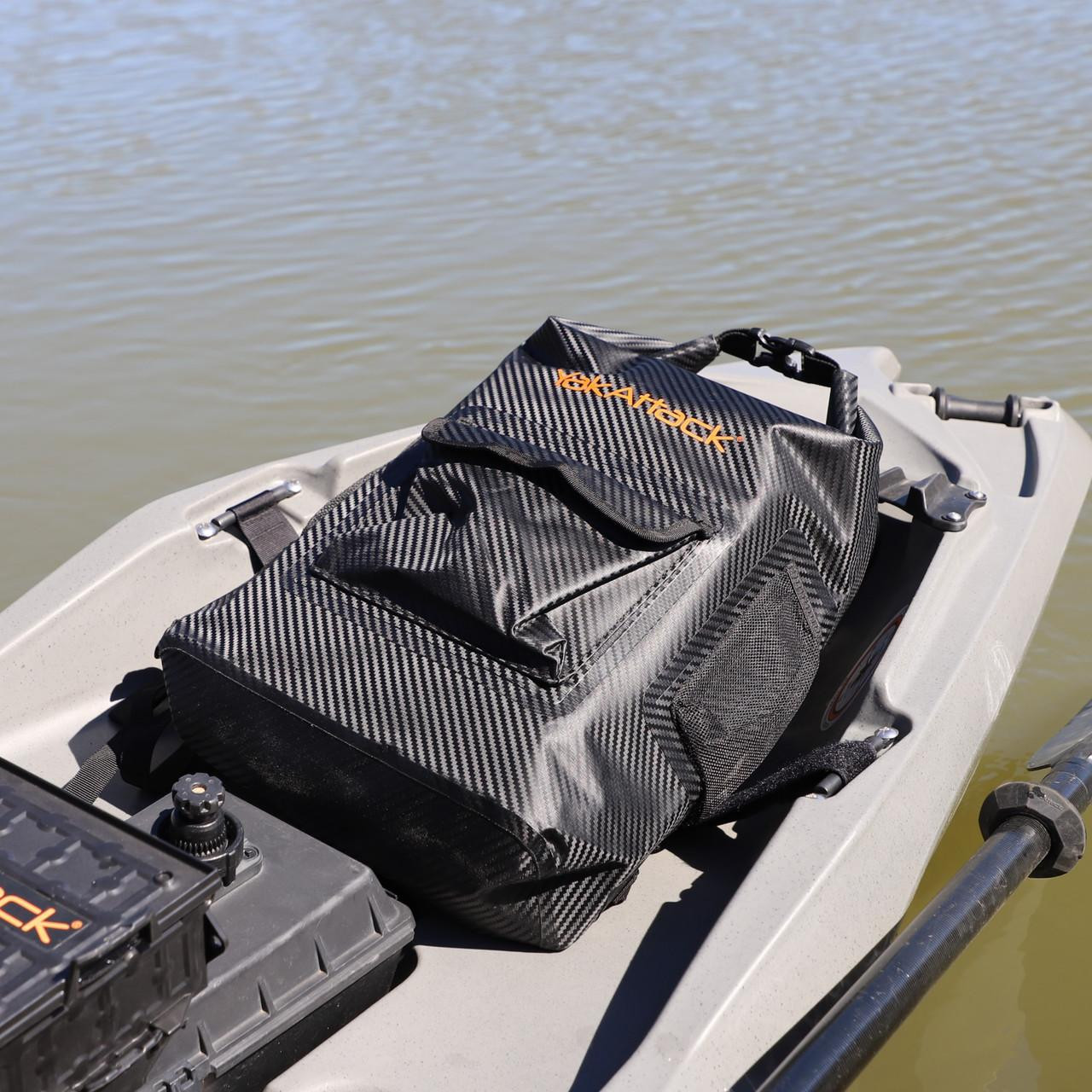 Yakattack 20L Roll-Top-Drybag mit Luftventil – Schwarz - 18