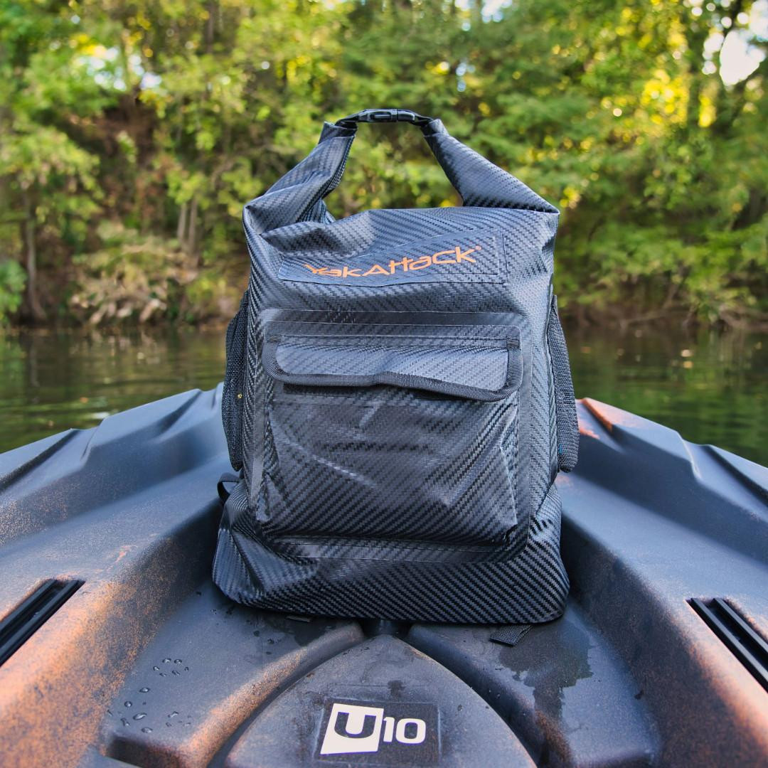 Yakattack 20L Roll-Top-Drybag mit Luftventil – Schwarz - 10