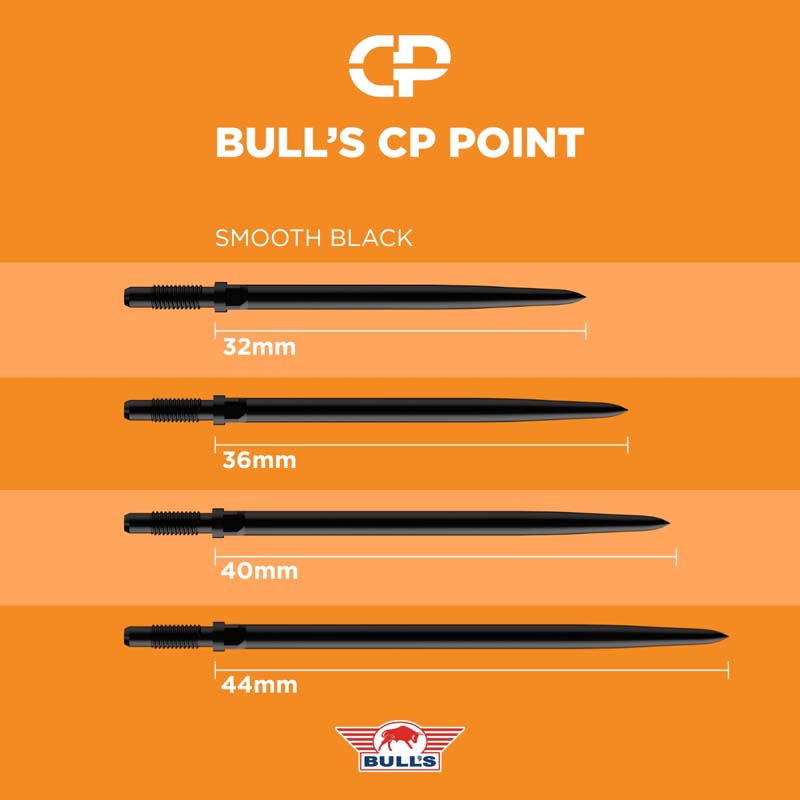 Bulls NL CP Dartpoints Smooth Black 32mm - 4