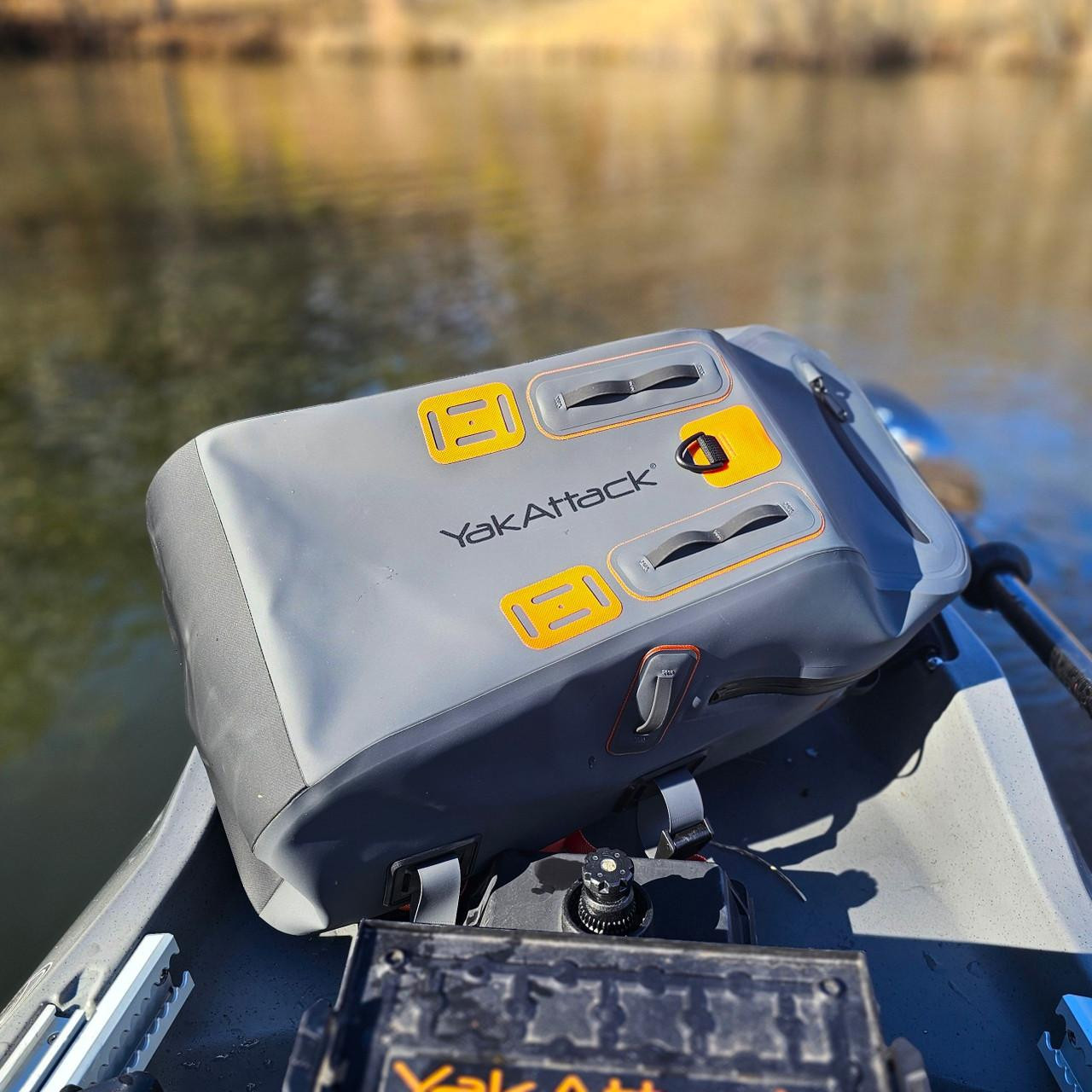 Yakattack 28L Blackwater DryPak, Gray/Orange - 16