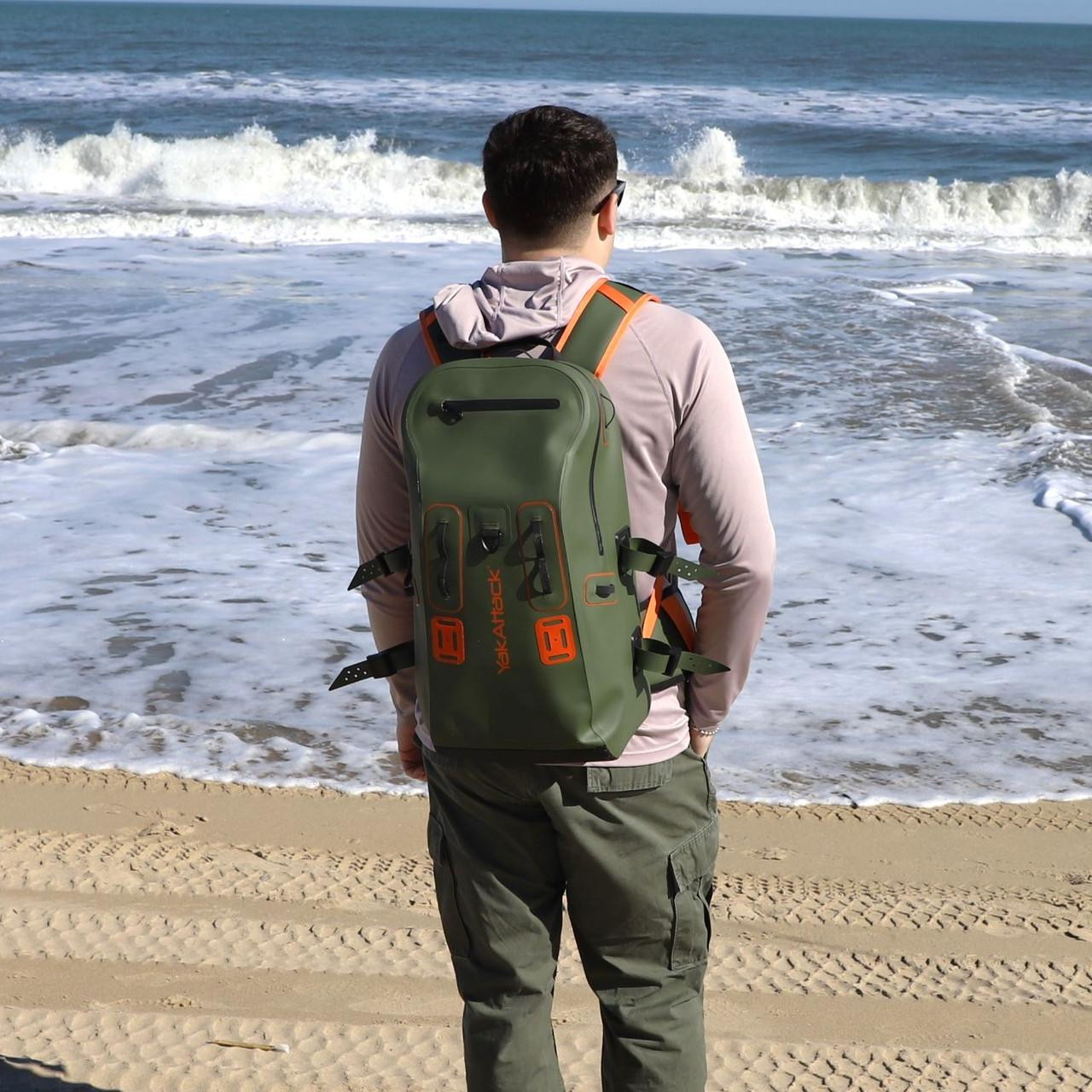 Yakattack 28L Blackwater DryPak, Grön/Orange - 13
