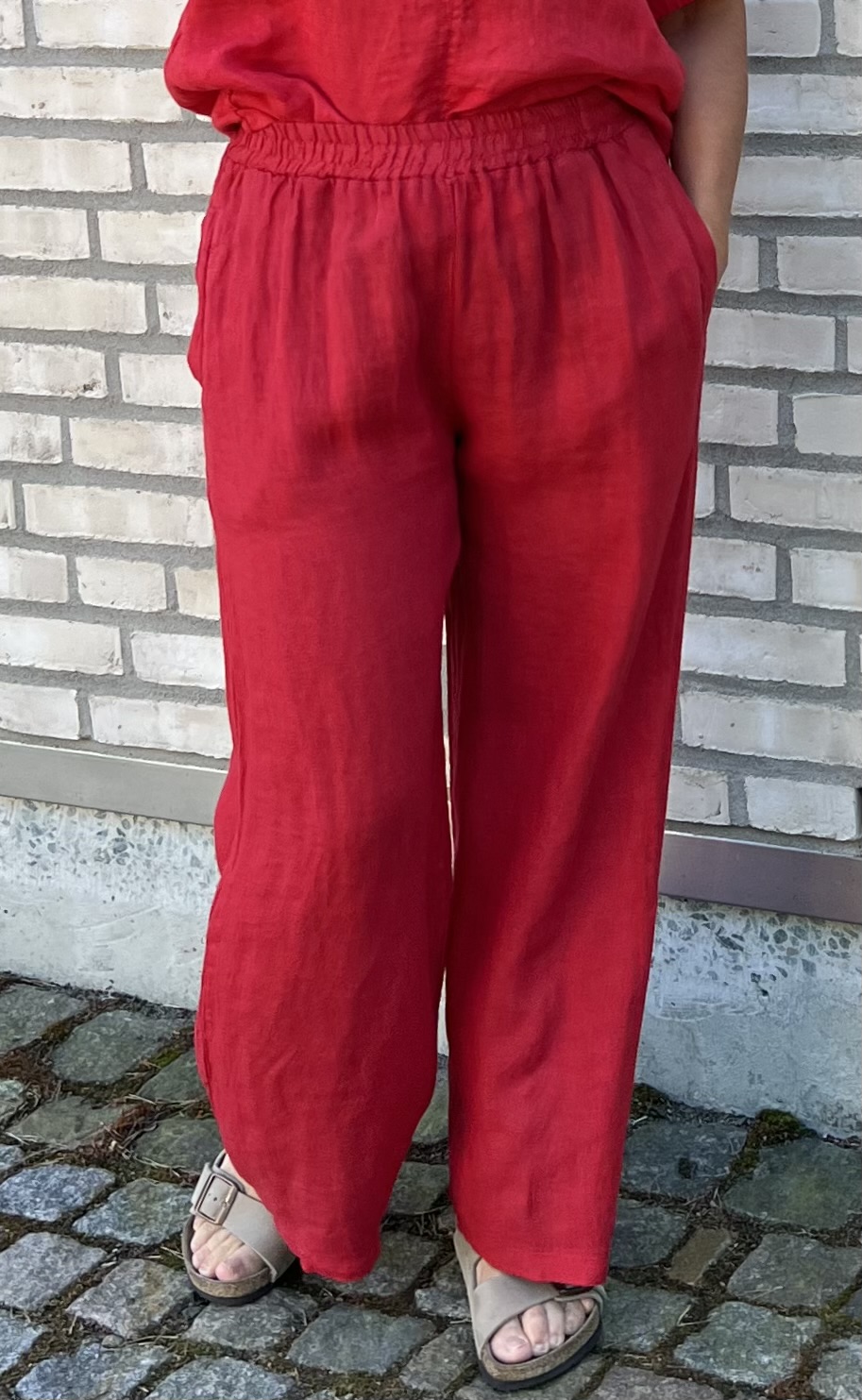 Marta Byxa Katia Linne Röd