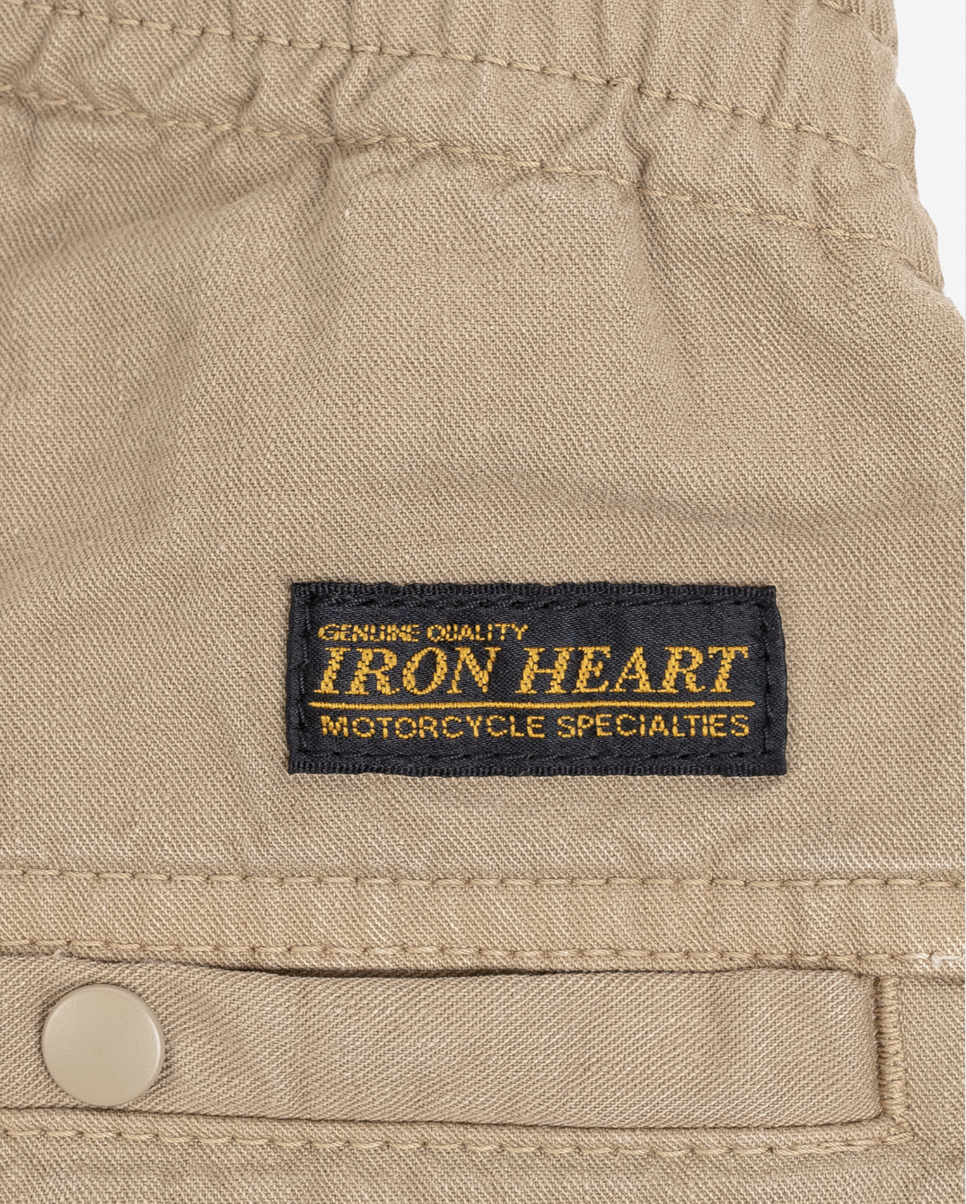 Iron Heart - IH-729-KHA Cotton Easy Shorts Khaki - 5