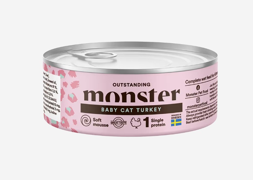Monster Cat Baby Mousse, våtfoder 100 g