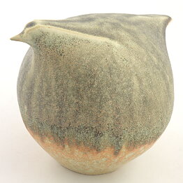 Getthen Holm (1970s) Unique Beige Bird 19/14 cm