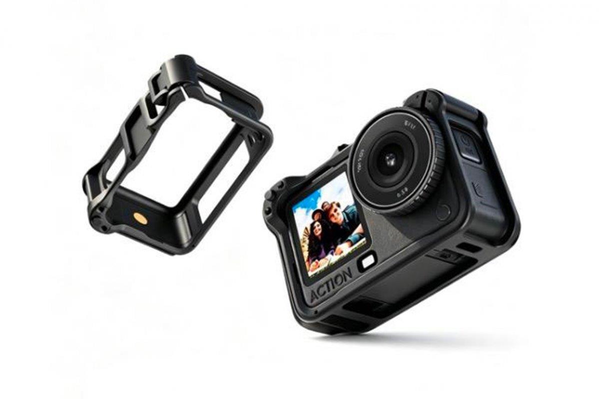 STABLECAM Plastic Cage Expansion Frame with Cold Shoe for DJI Osmo Action 6