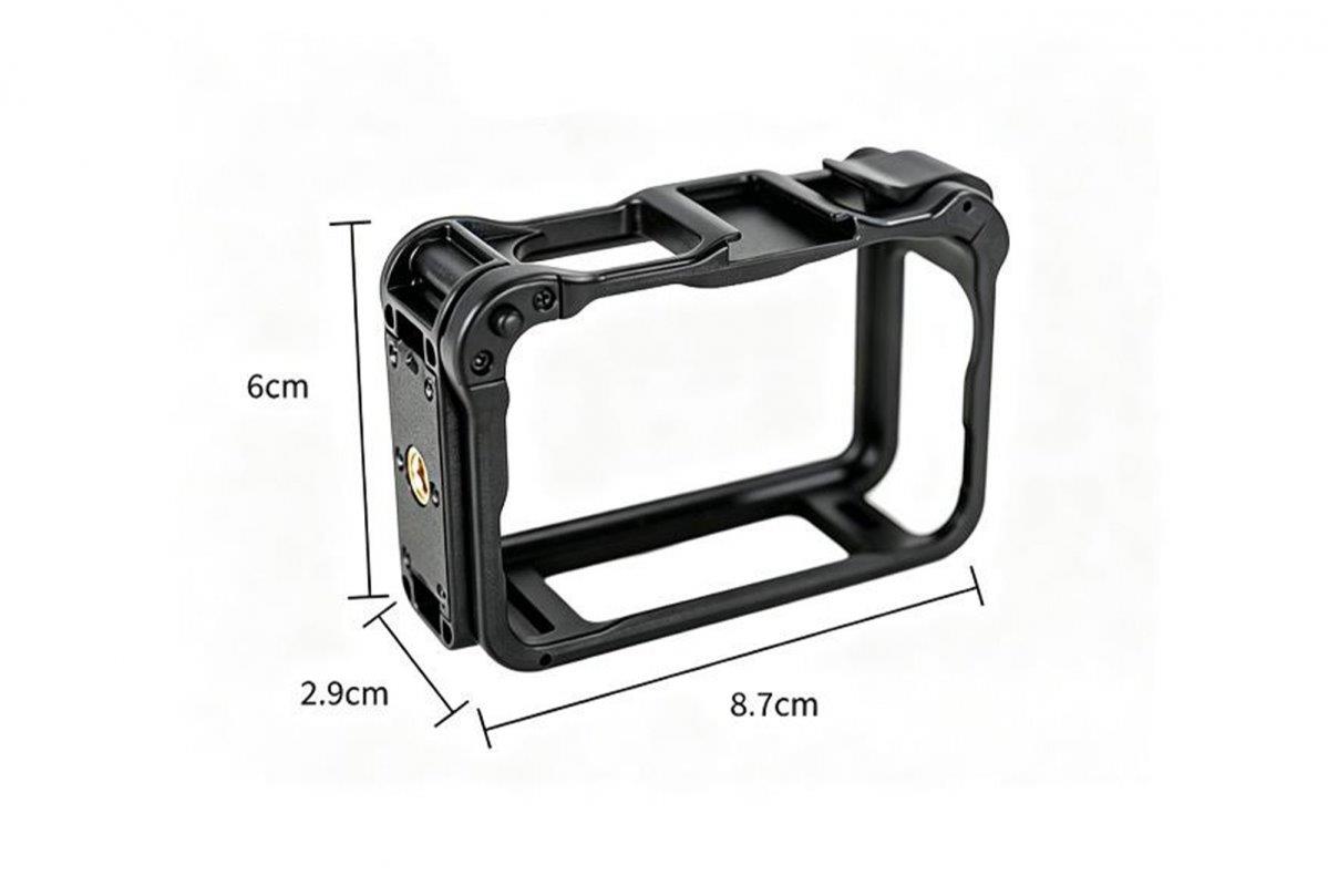 STABLECAM Plastic Cage Expansion Frame with Cold Shoe for DJI Osmo Action 6 - 5