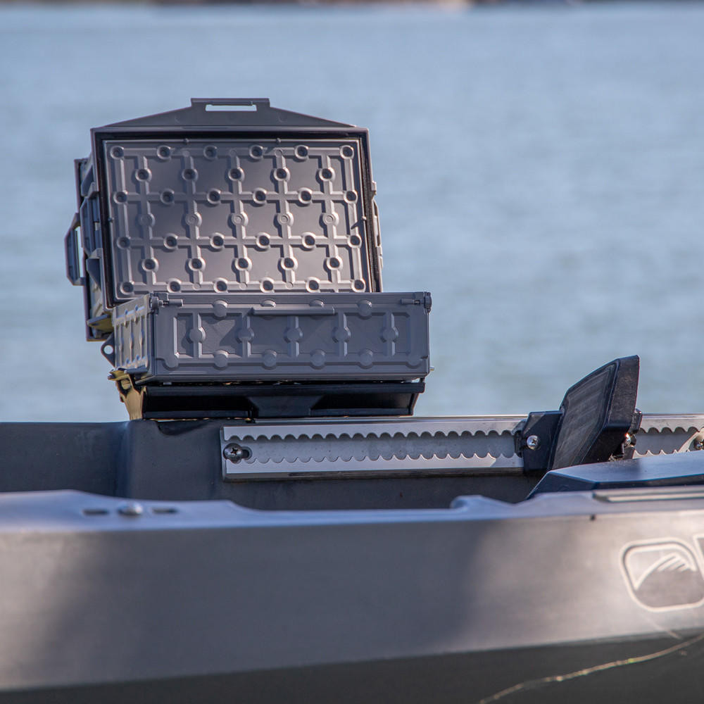 Yakattack TracPak Combo Kit, Two Boxes and Quick-Release Base - Battleship Grey - 2