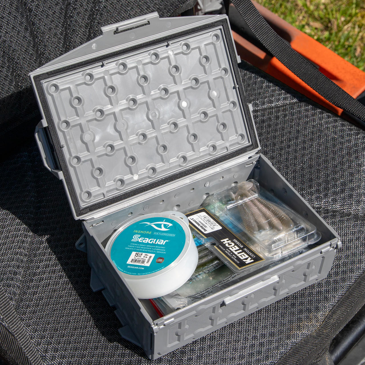 Yakattack TracPak Stackable Storage Box, Spare Box - Battleship Grey
