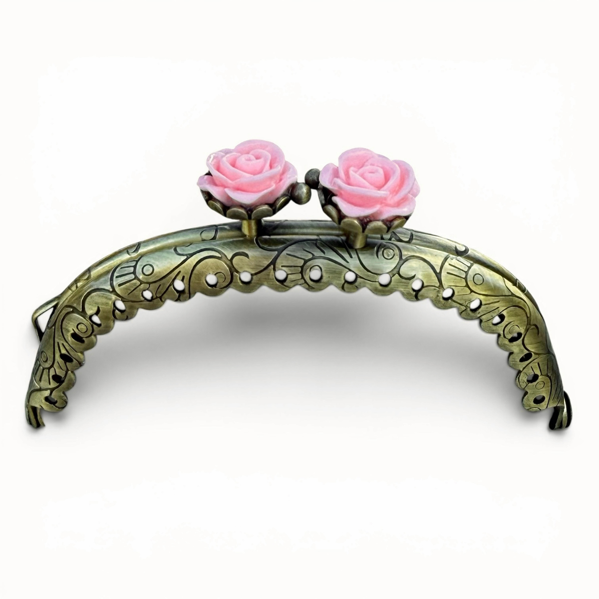 Portmonnäknäppe med rosa rosor - 2