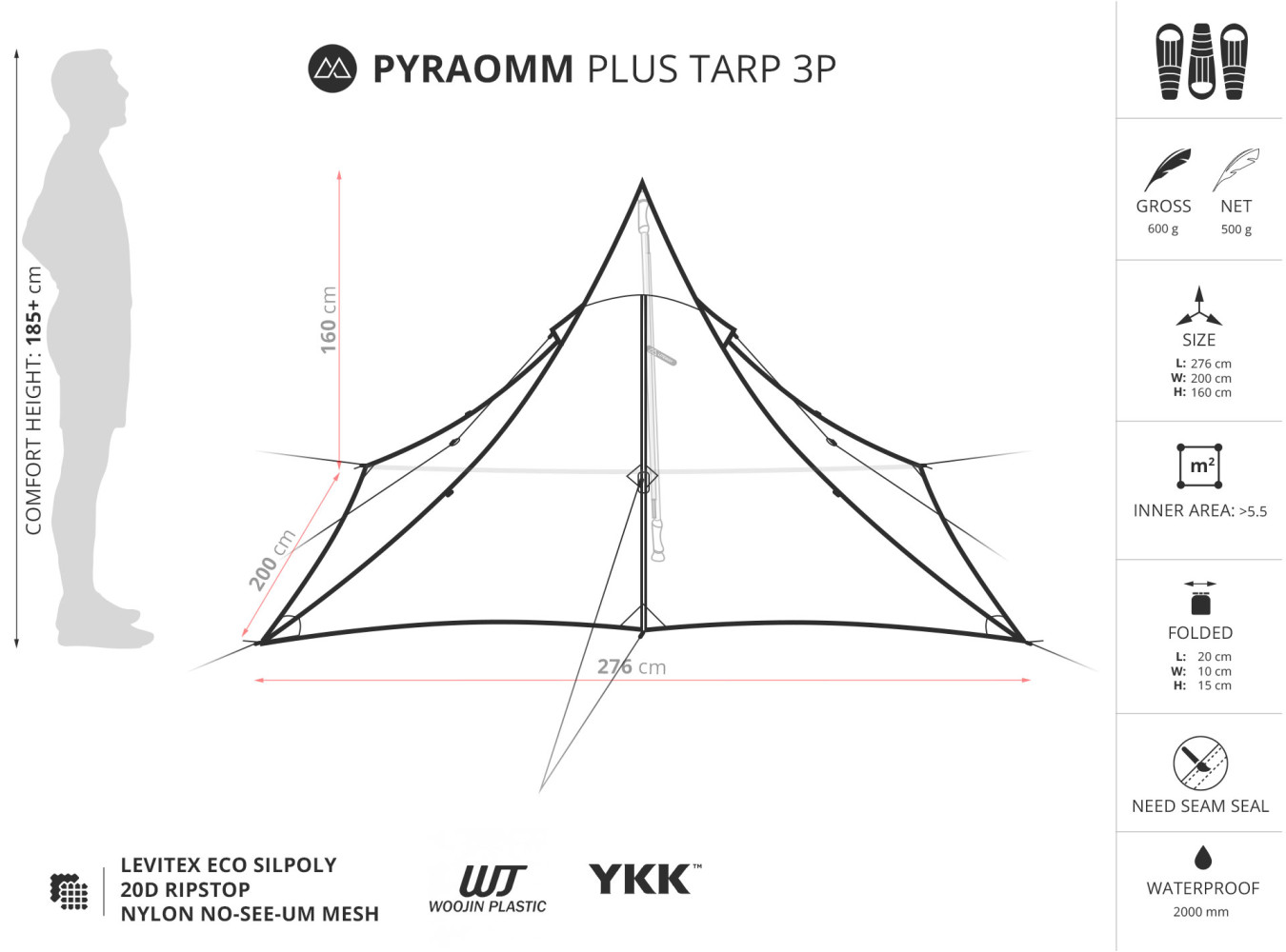 Liteway PYRAOMM PLUS TARP 3P - 8