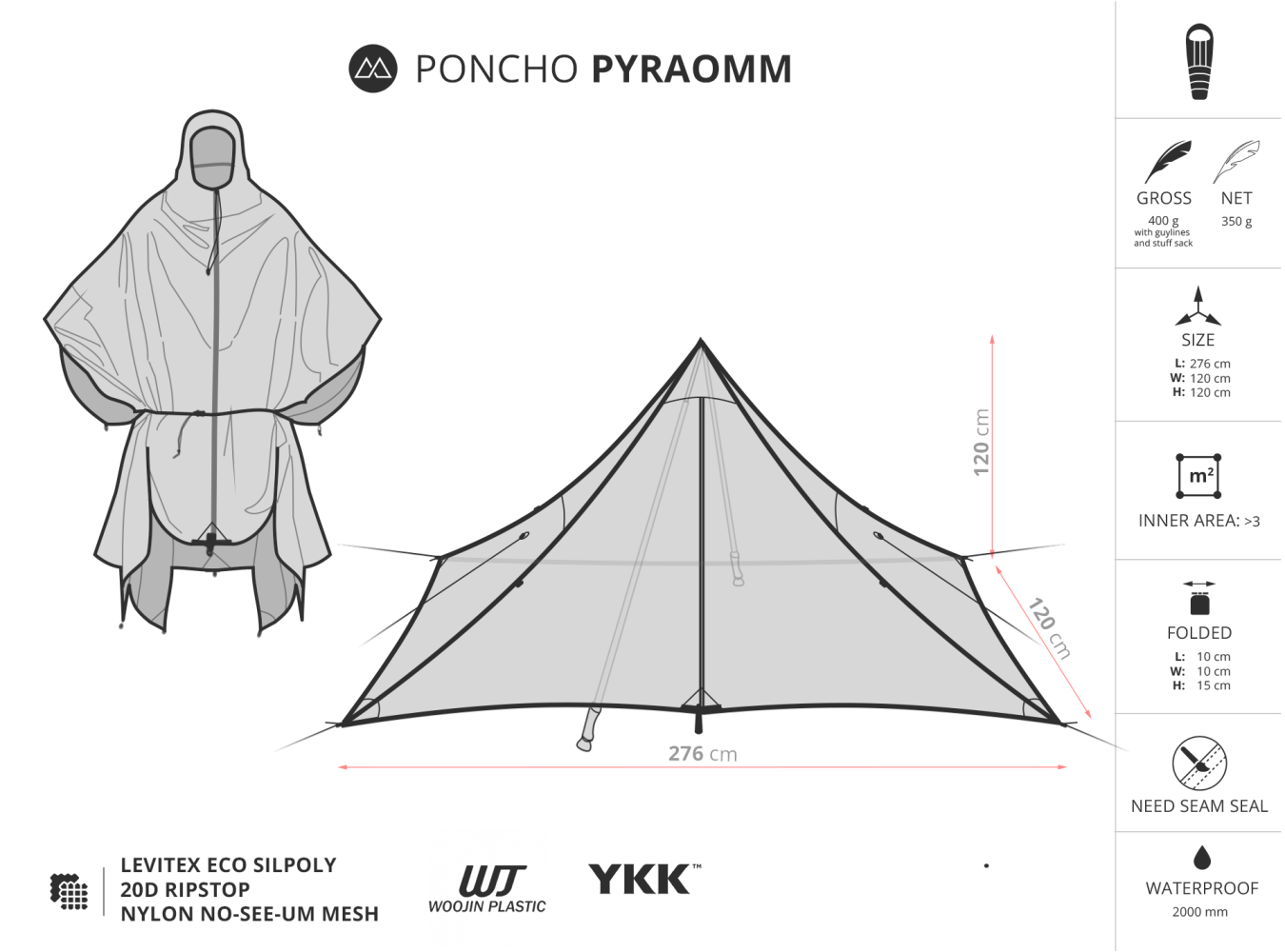 LITEWAY PONCHO PYRAOMM - 14