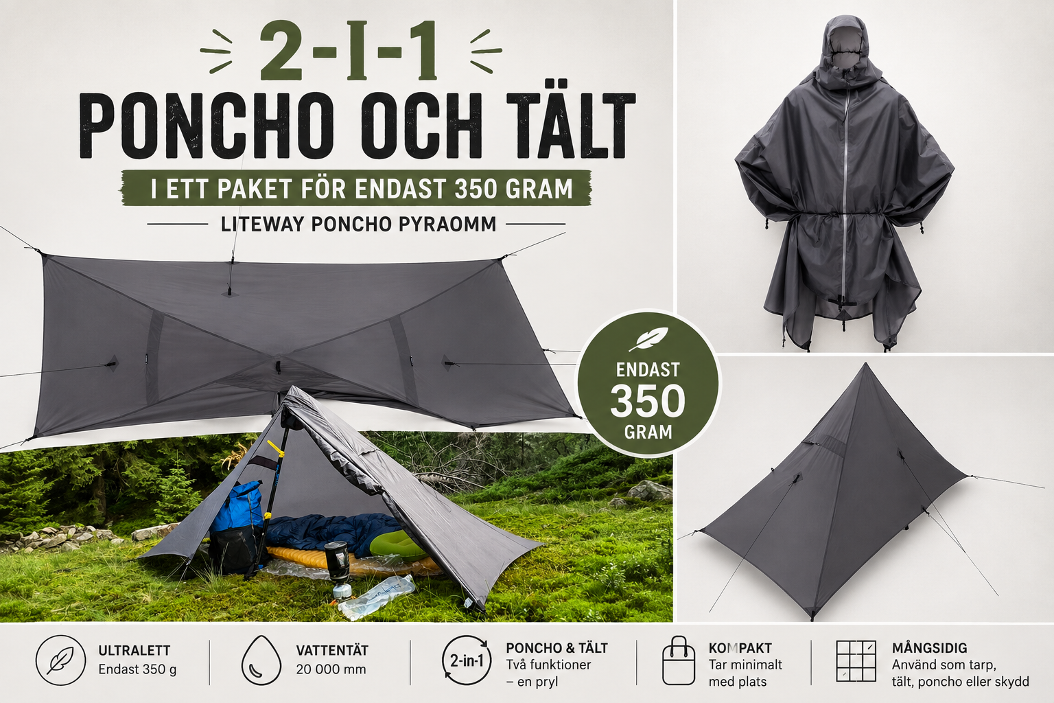 LITEWAY PONCHO PYRAOMM - 2