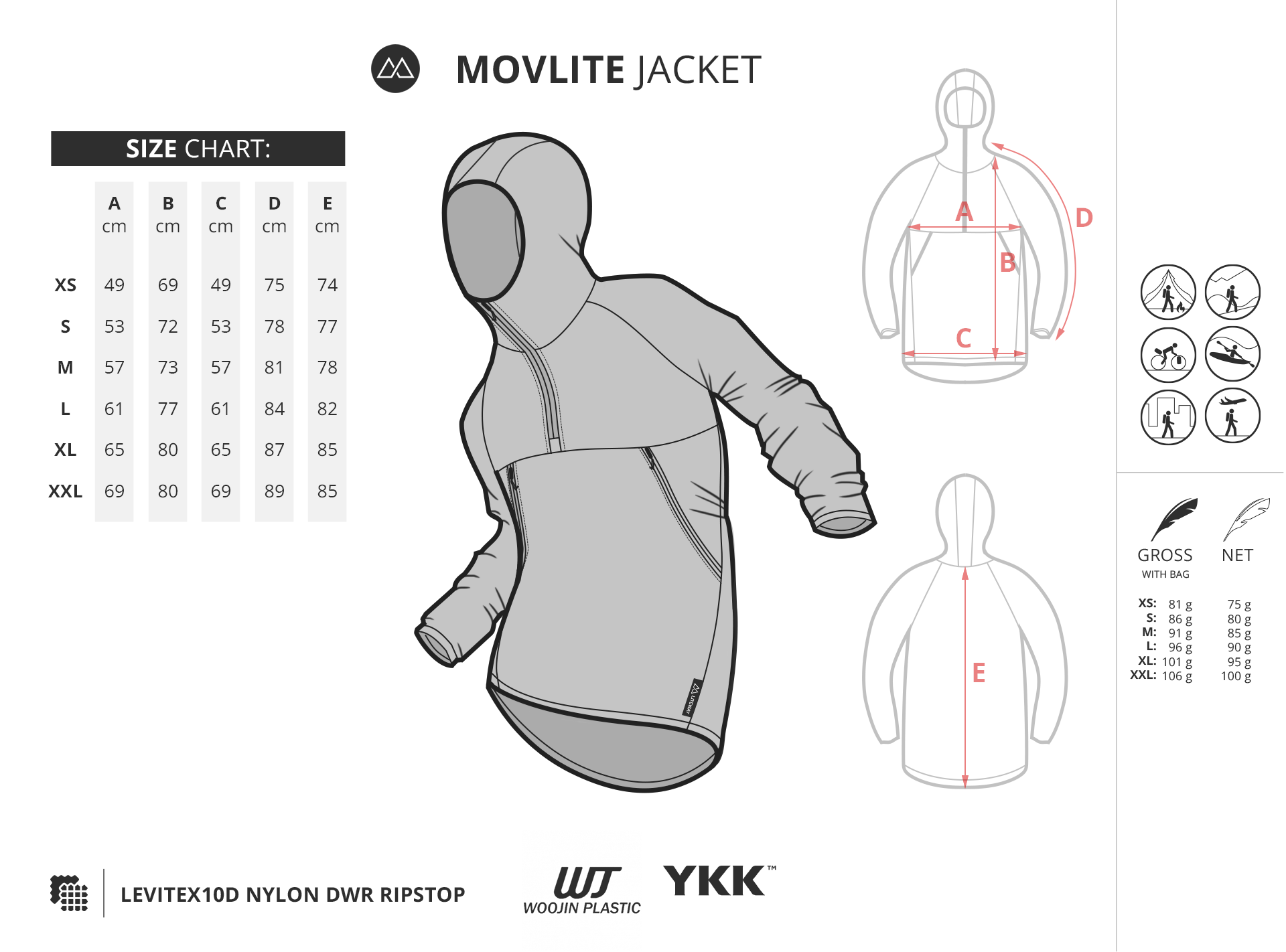 Chaqueta cortavientos Liteway Movelite - 10