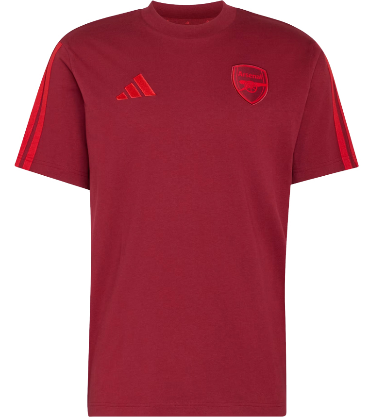 2026/2027 ARSENAL ADIDAS DNA T-SHIRT - VINRÖD
