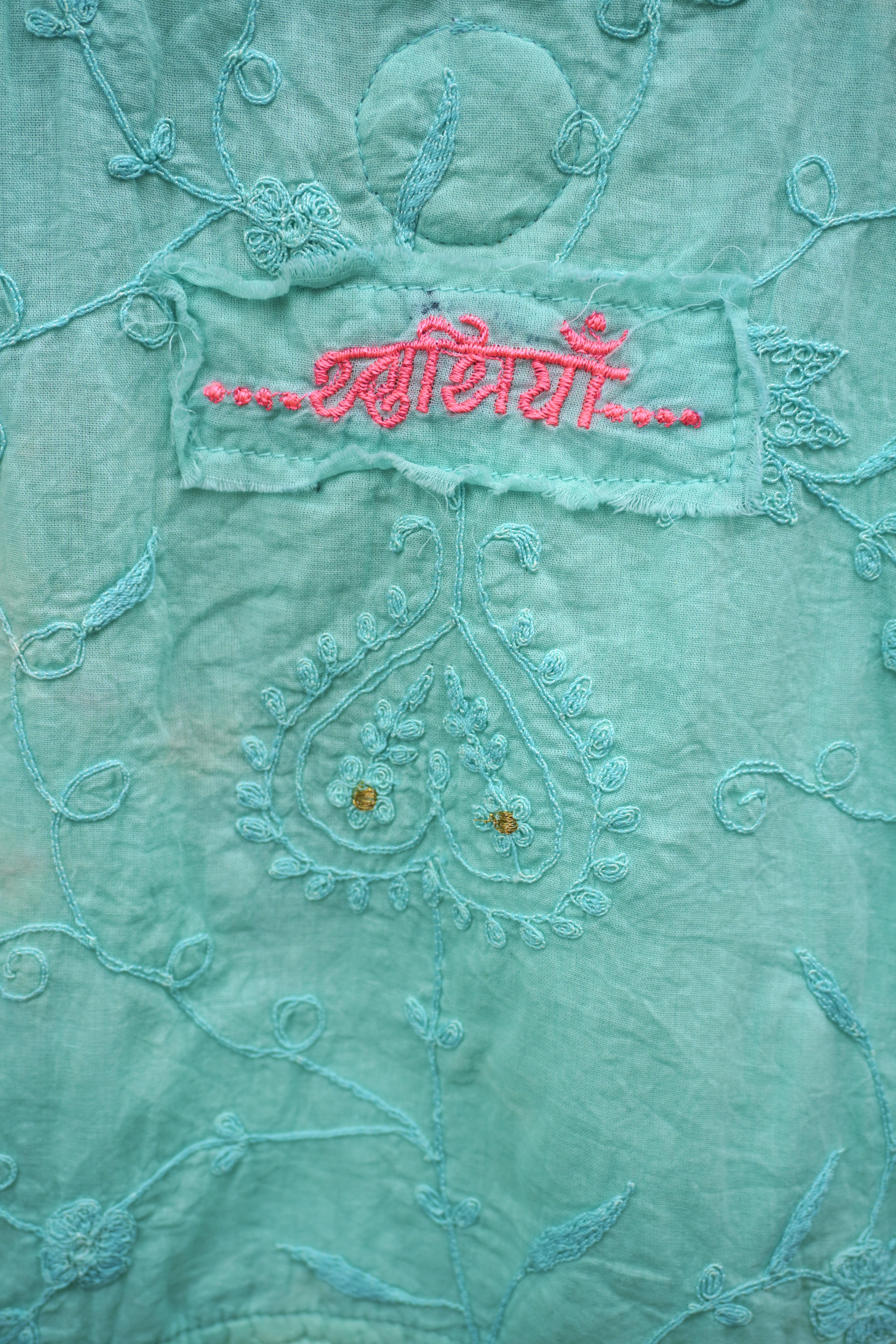 ANITA COTTON BATIK DRESS MINT LATTE  - 5