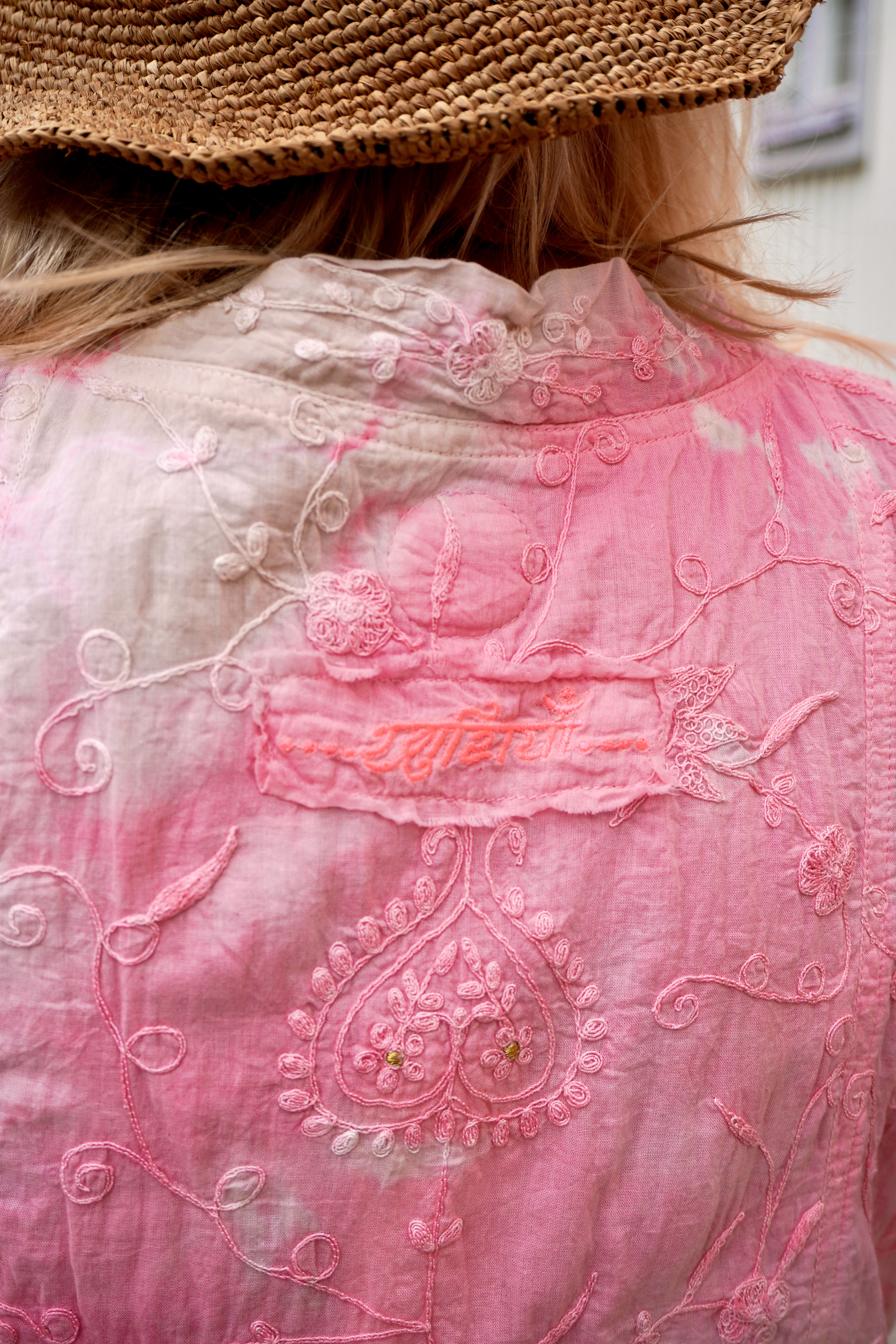 ANITA COTTON BATIK DRESS PINK LATTE  - 5