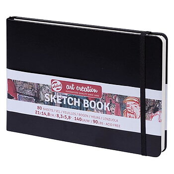 SketchBook Black 21 x 15 cm / Skissblock svart 21x 15 cm