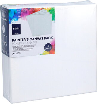 Canvas 4pcs 20x20cm