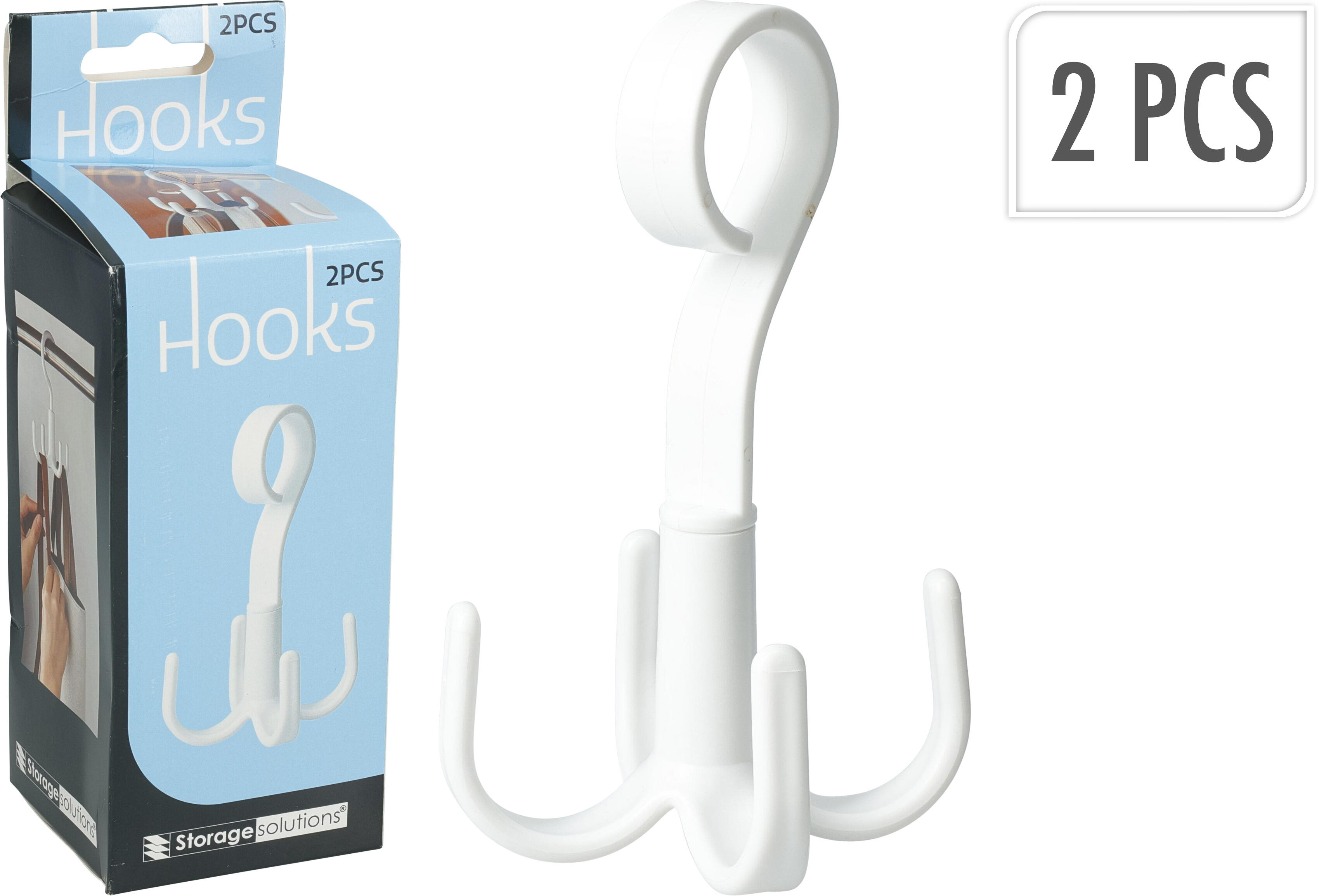 Hängkrok 4-krok 2-pack