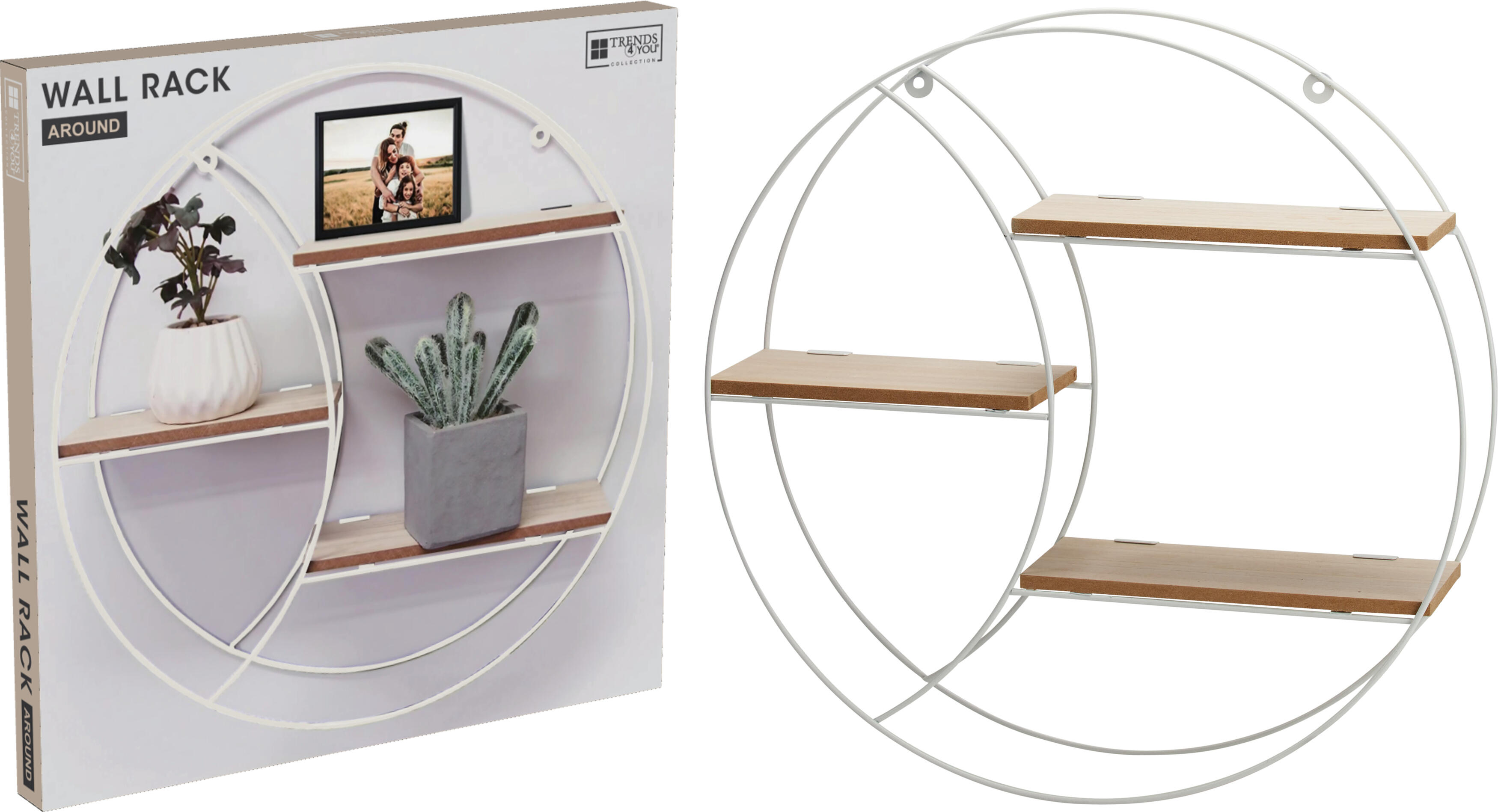Hylla vit 44cm rund