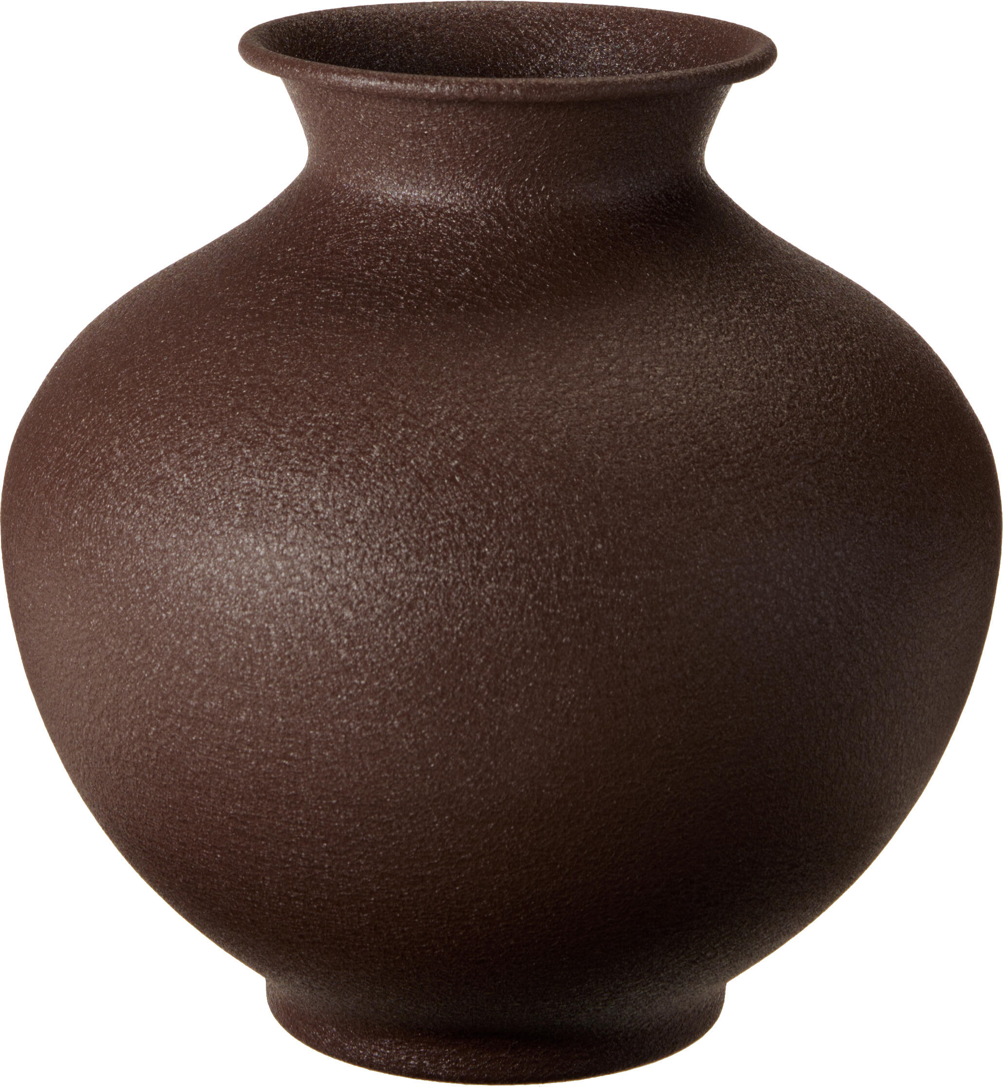 Vas metall mörkbrun 23cm