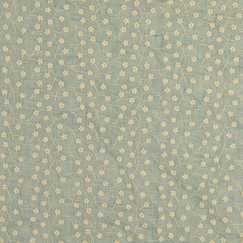MUSLIN MINI FLOWER - LIGHT GREEN