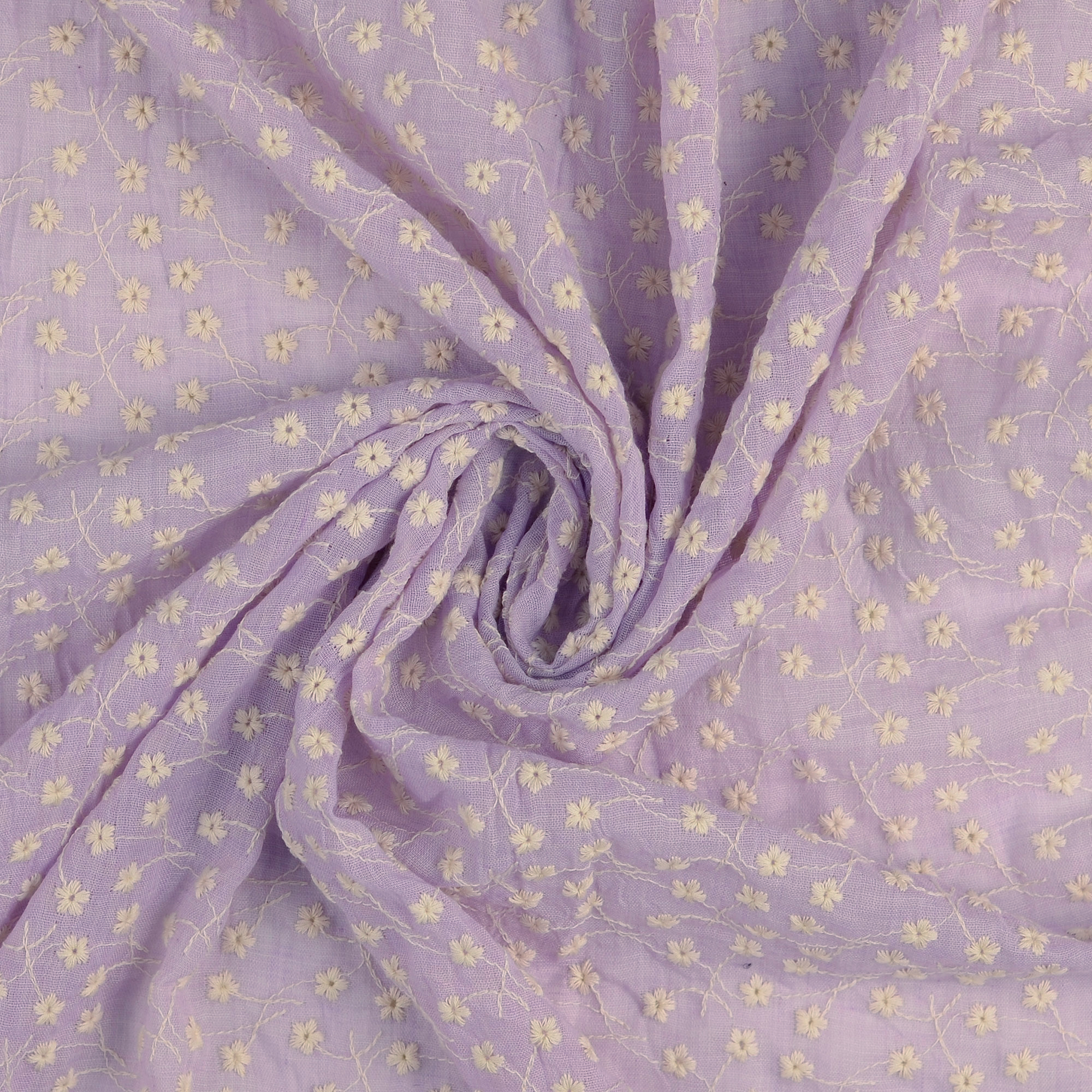 MUSLIN MINI FLOWER - PASTEL PURPLE