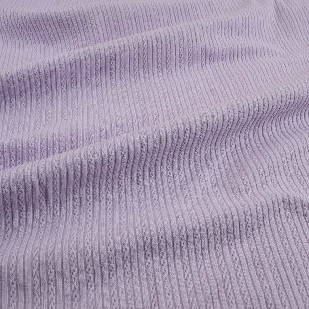 RIB AJOUR - PASTEL PURPLE - 2