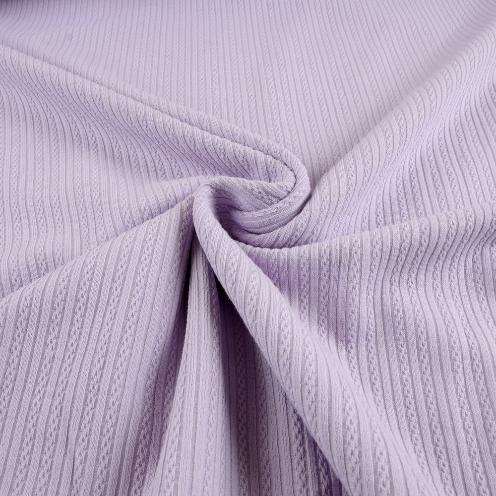 RIB AJOUR - PASTEL PURPLE