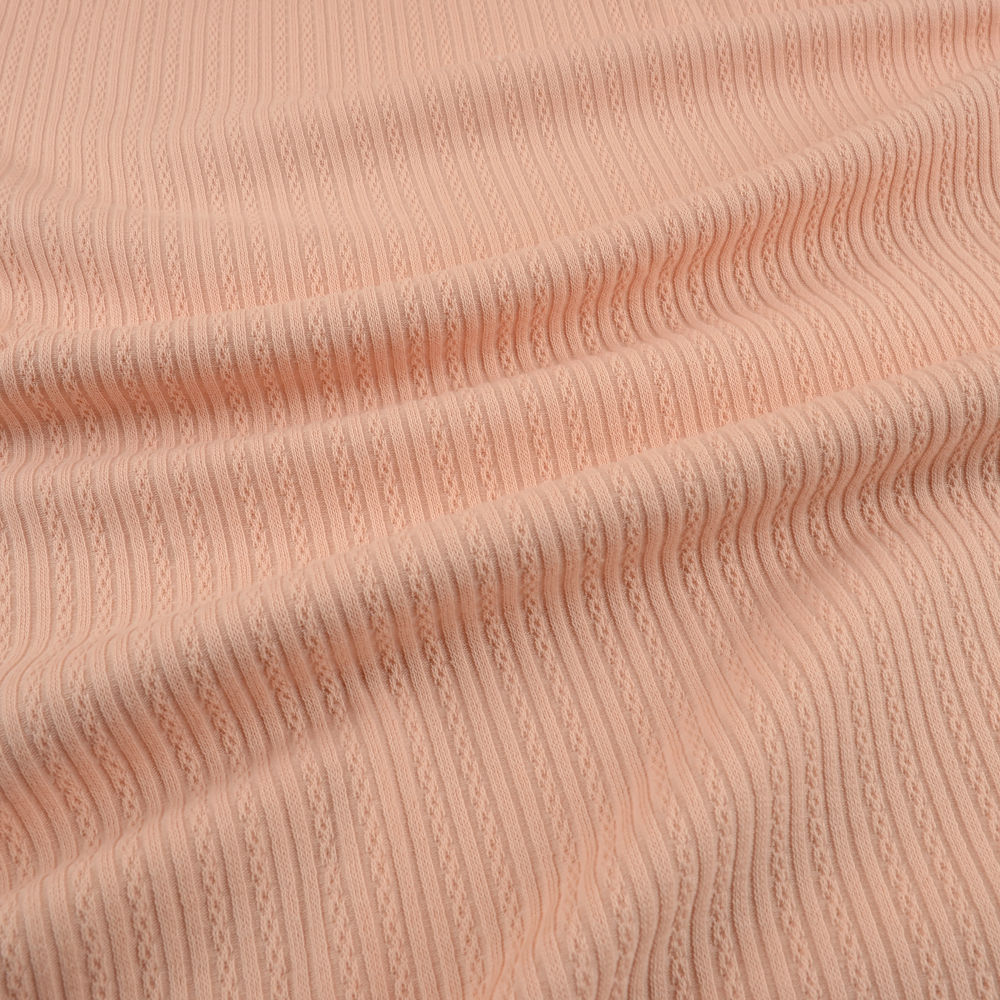 RIB AJOUR - PALE OLD PINK - 2