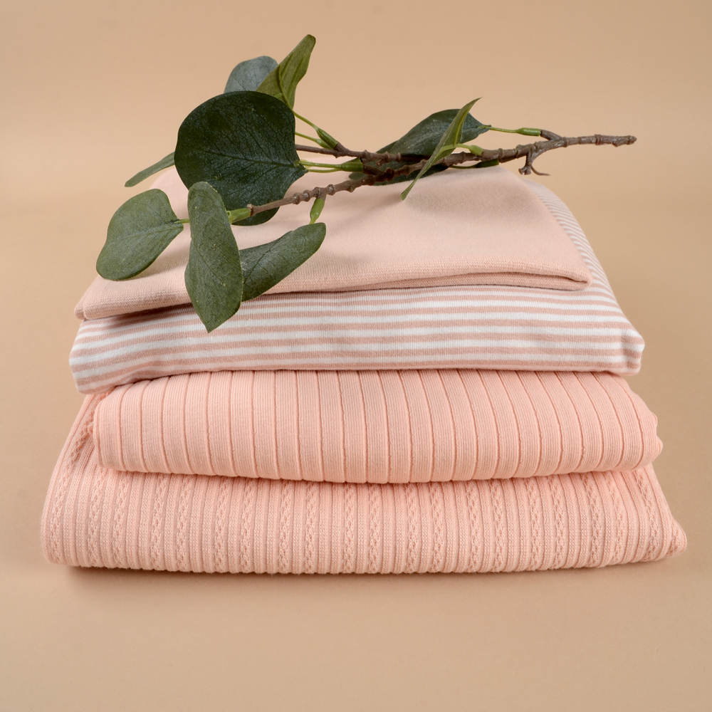 RIB AJOUR - PALE OLD PINK - 4