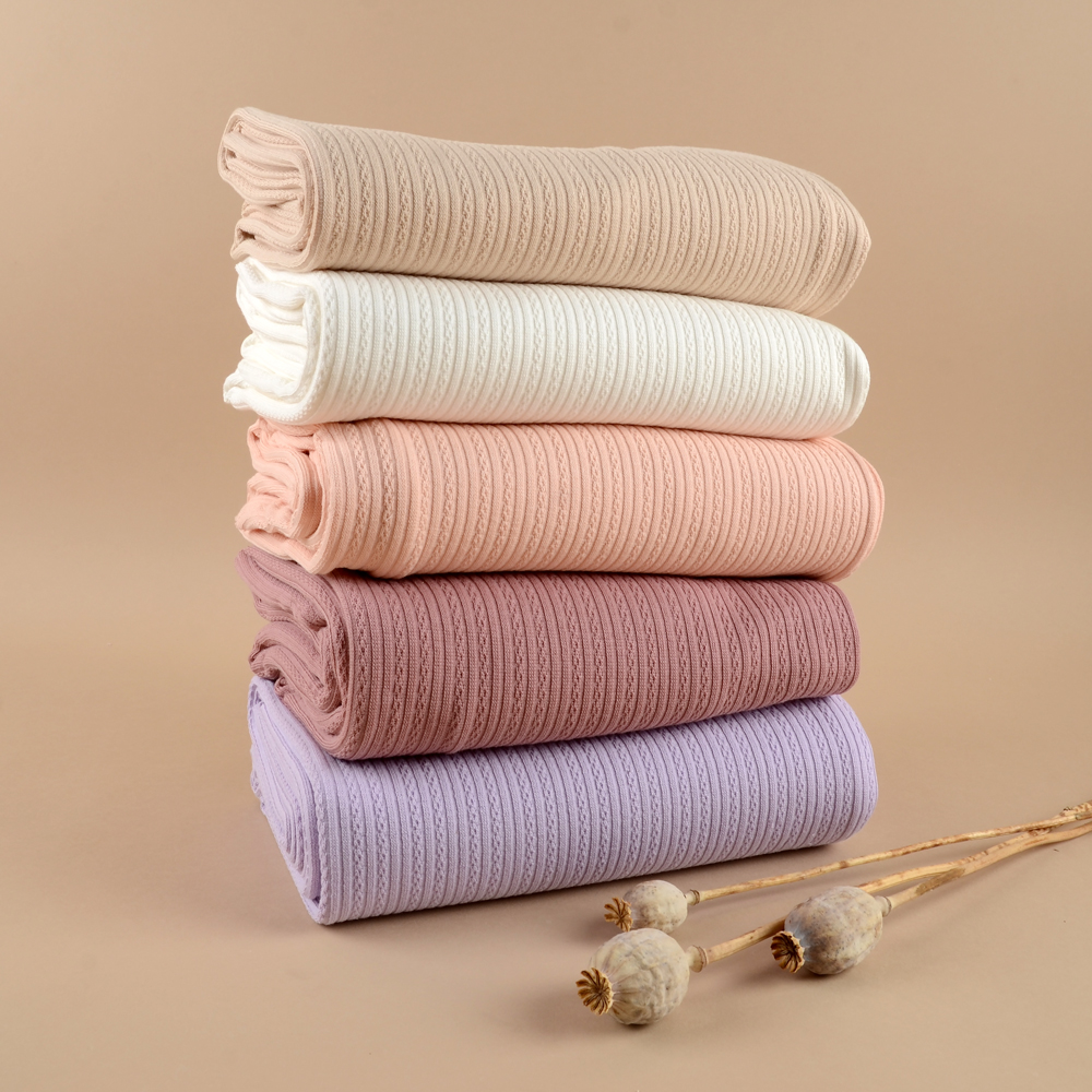 RIB AJOUR - PALE OLD PINK - 5