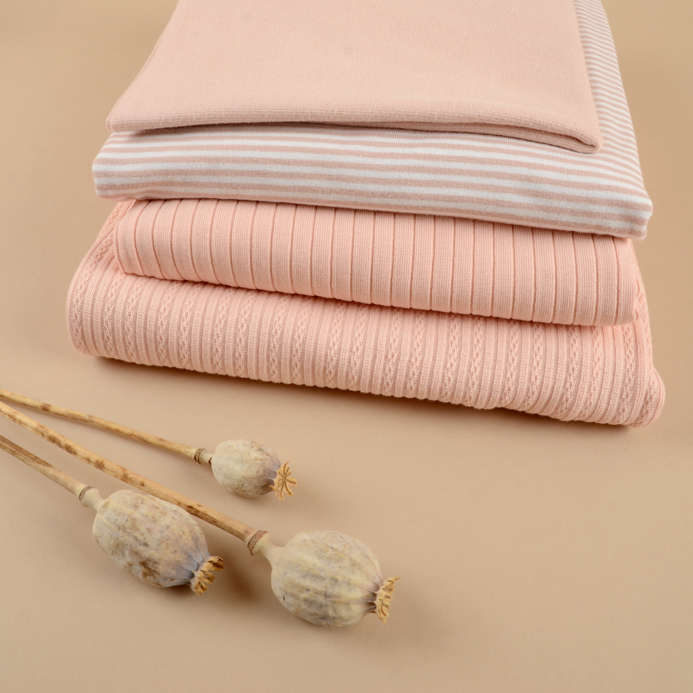 RIB AJOUR - PALE OLD PINK - 7