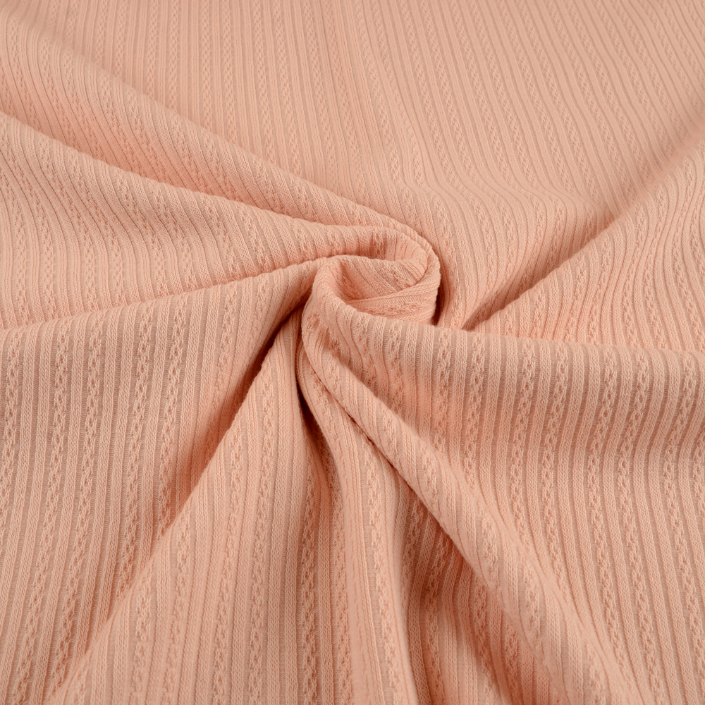 RIB AJOUR - PALE OLD PINK