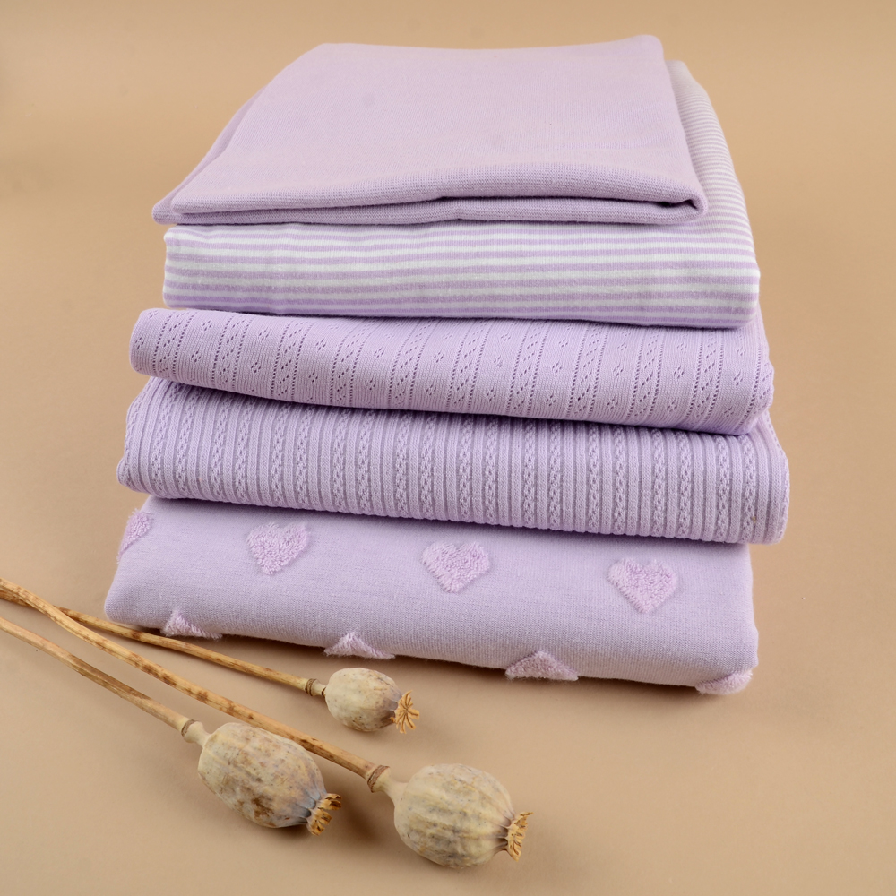 TERRY HEART - PASTEL PURPLE - 6