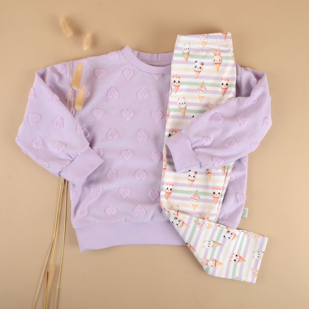 TERRY HEART - PASTEL PURPLE - 7