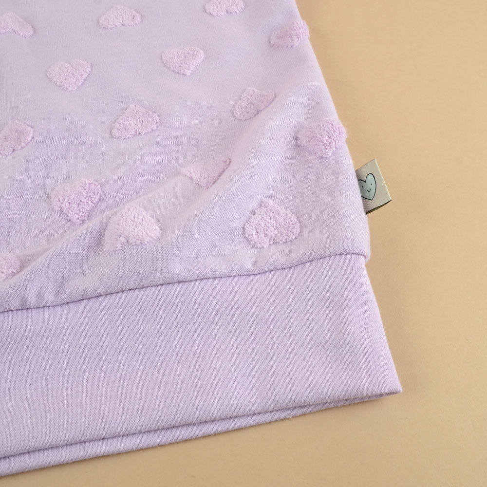 TERRY HEART - PASTEL PURPLE - 13
