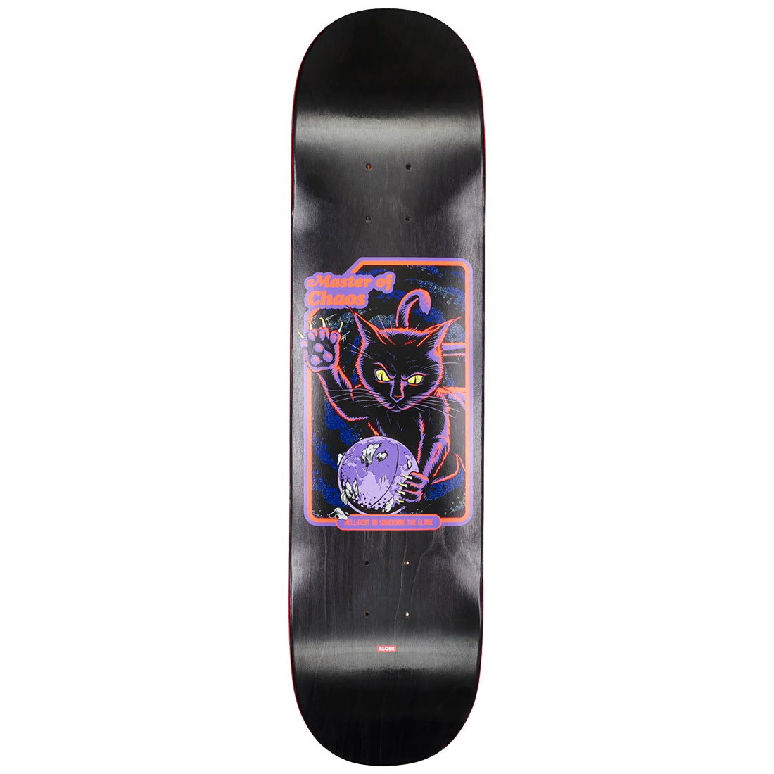 Globe Skateboard - G1 Master Of Chaos Black Cat 8.0
