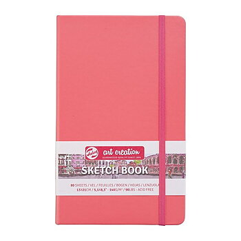 SketchBook Coral Red 13 x 21 cm / Skissblock korallröd 13 x 21 cm
