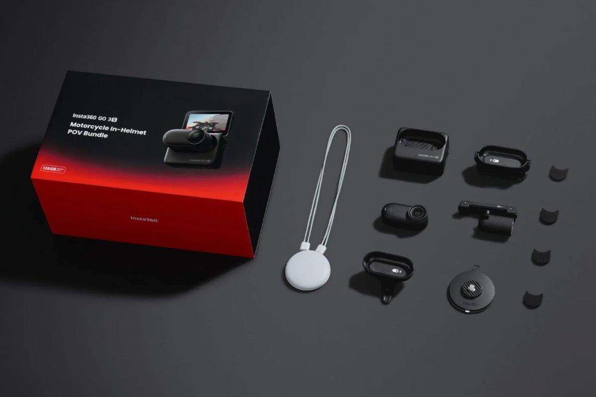 Insta360 GO 3S 128 GB Motorcycle In-Helmet POV Bundle - 4