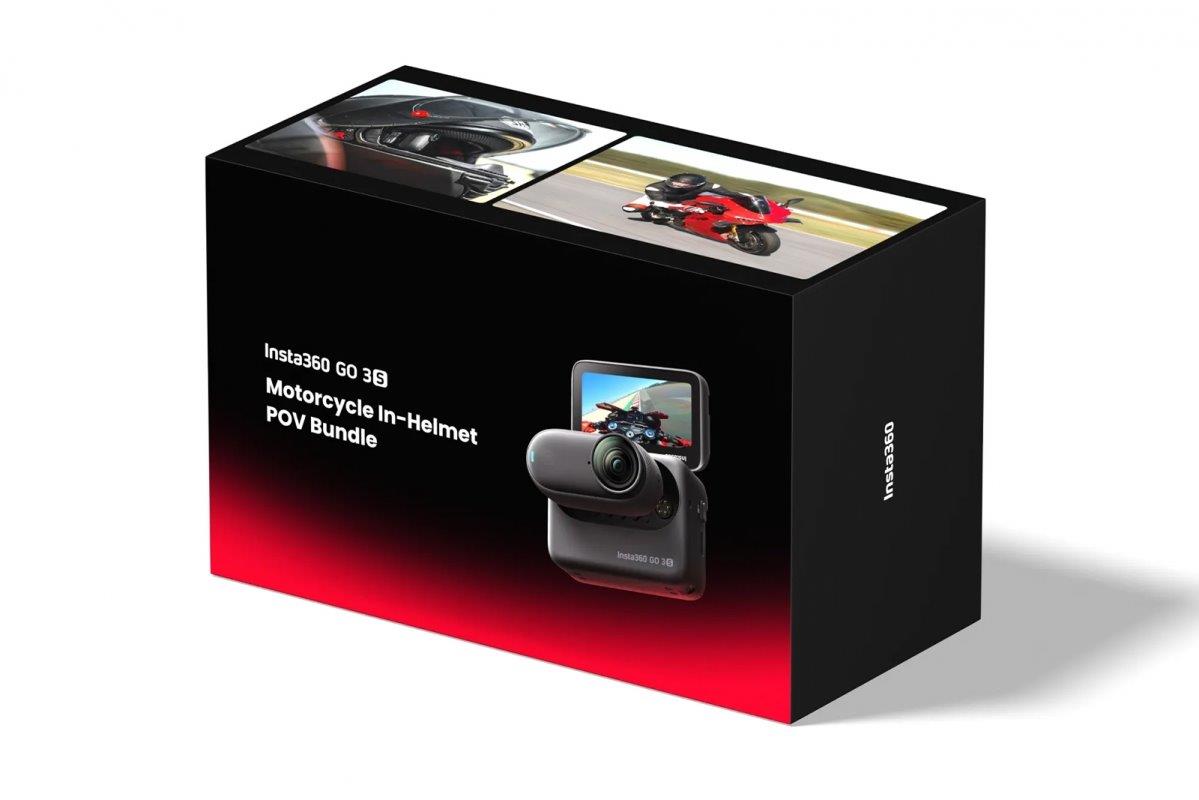 Insta360 GO 3S 128 GB Motorcycle In-Helmet POV Bundle - 3