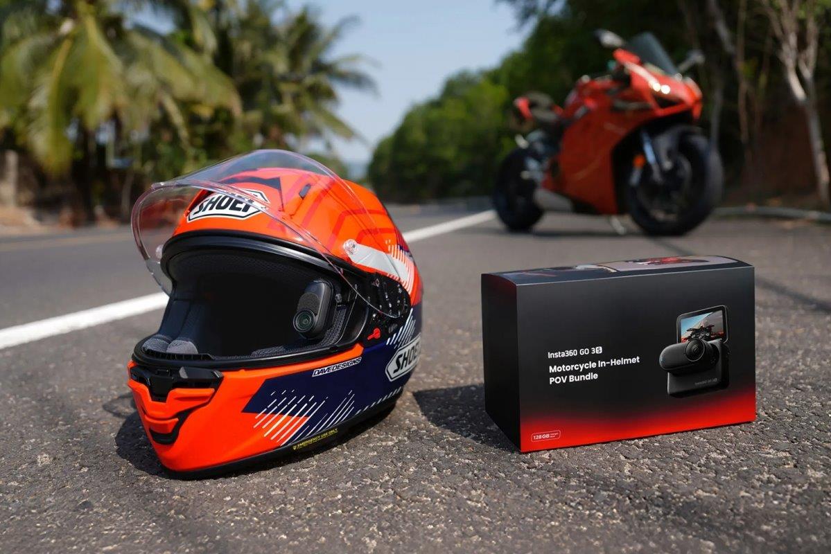Insta360 GO 3S 128 GB Motorcycle In-Helmet POV Bundle - 5