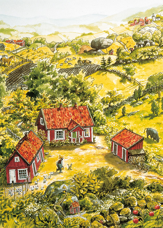 Affisch Pettson och Findus gården 