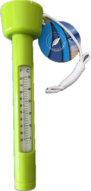 Badtermometer med snöre