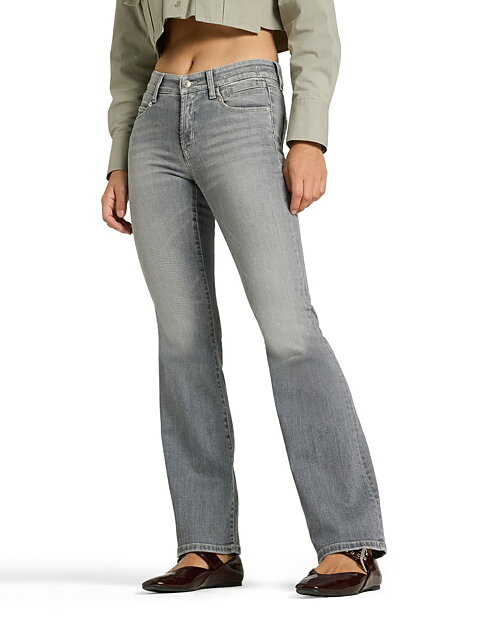 Jeans Paris flared grey smoky mellangrå