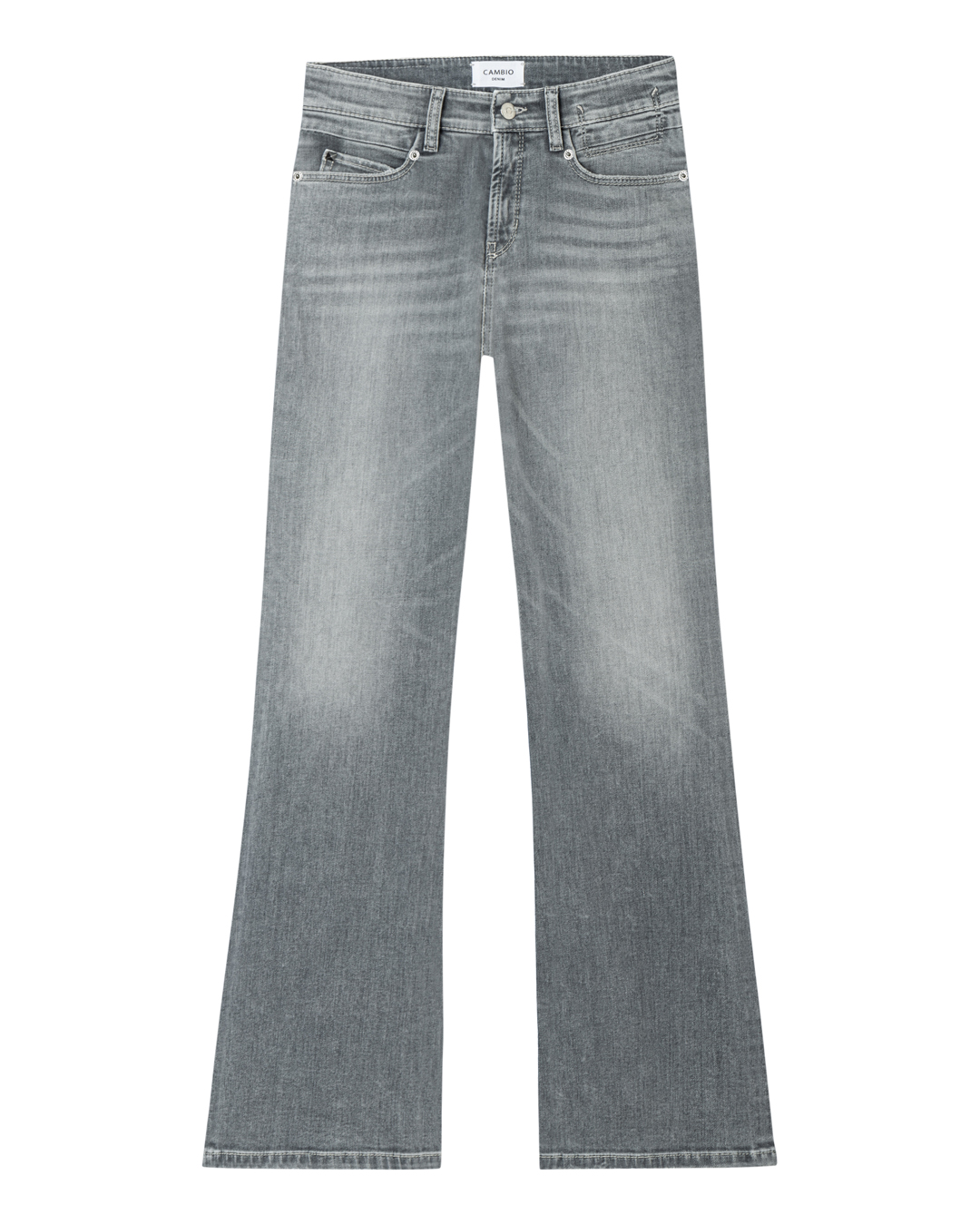 Jeans Paris flared grey smoky mellangrå - 6