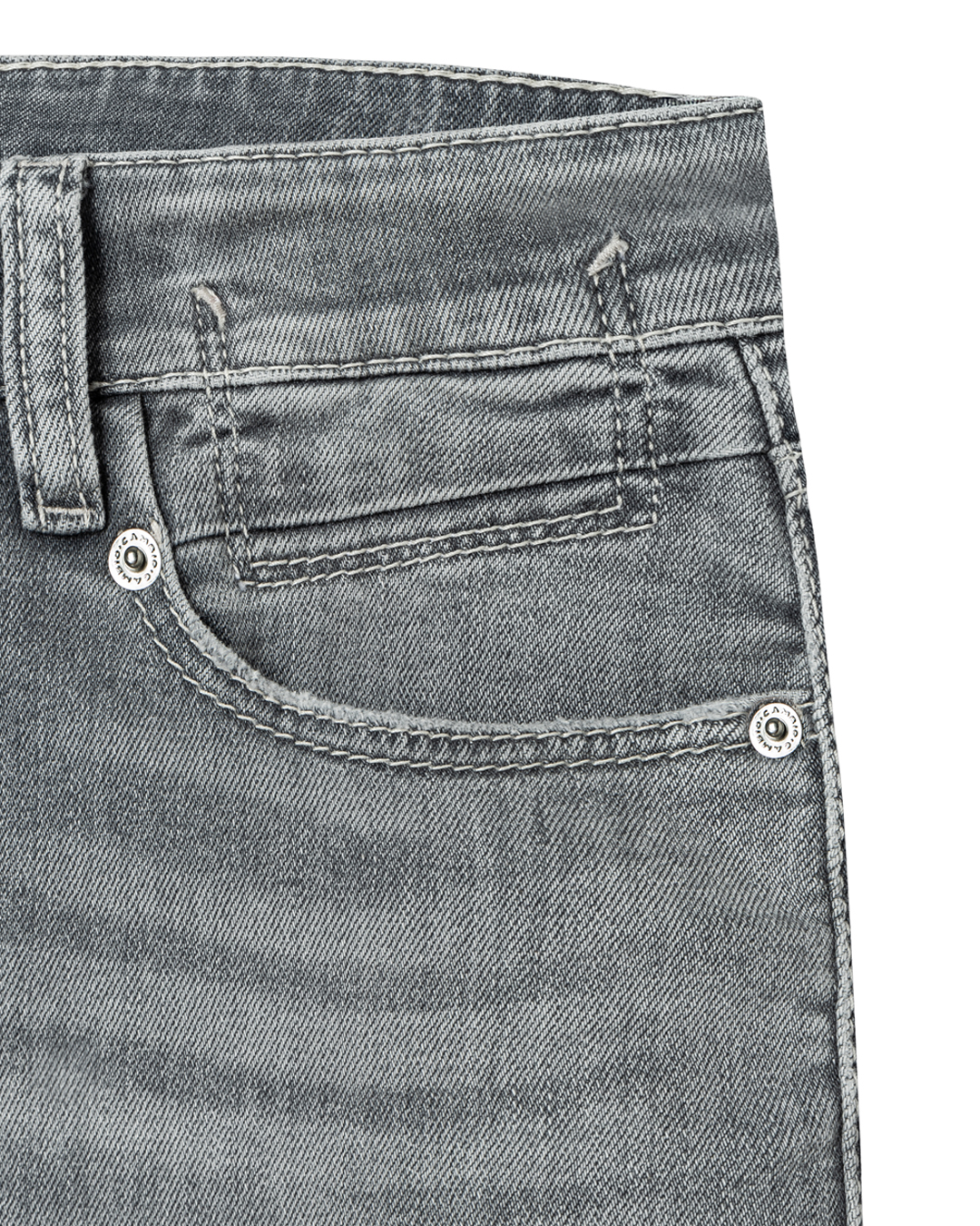 Jeans Paris flared grey smoky mellangrå - 4