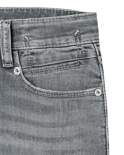 Jeans Paris flared grey smoky mellangrå - 4